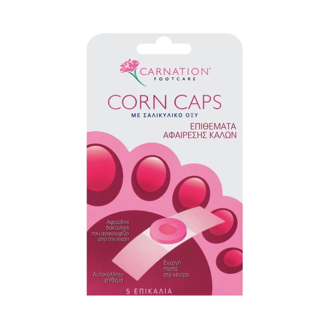 111 Carnation Corn Caps Επιθέματα Αφαίρεσης Κάλων με Σαλικυλικό Οξύ 5τμχ - Image 1