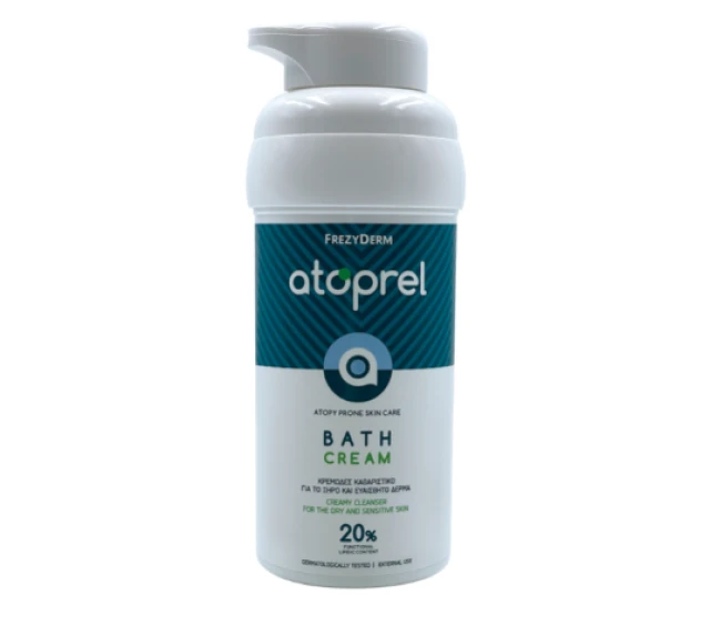 333.6 Frezyderm Atoprel Bath Cream Κρεμώδες Καθαριστικό Για Το Ξηρό & Ευαίσθητο Δέρμα, 300ml - Image 1