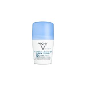 Vichy Deodorant Mineral 48H Roll On Tolerance Optimale Αποσμητικό Χωρίς Άλατα Αλουμινίου & Aλκοόλη, Χωρίς Άρωμα για Ευαίσθητη & Αντιδραστική Επιδερμίδα, 50ml