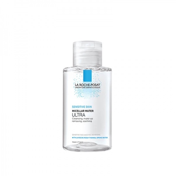 ULTRA La Roche Posay Eau Micellaire Ultra,Καθαριστικό Νερό για Πρόσωπο & Μάτια, για την ευαίσθητη επιδερμίδα, 100ml TRAVEL SIZE - Image 1