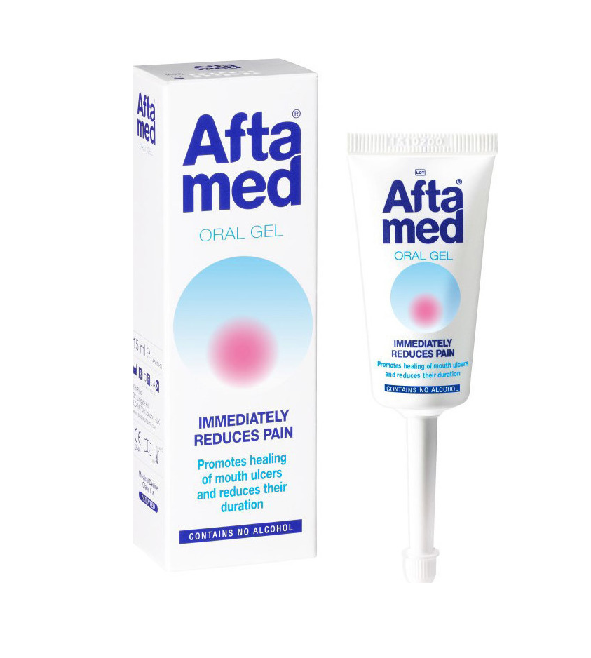 afte AFTAMED Gel (15 ml) – Αντιμετώπιση κατά των στοματικών ελκών (άφθες) - Image 1