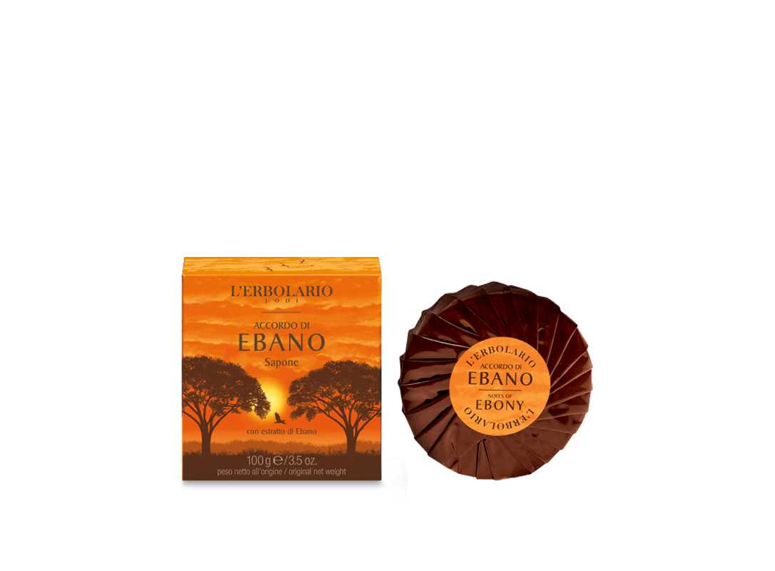 ebano soap# L’ ERBOLARIO Accordo di Ebano Αρωματικό Σαπούνι 100g - Image 1