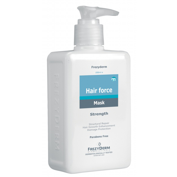 mask hair Frezyderm Hair Force Mask, Τριχοτονωτική Μάσκα Θρέψης & Ενδυνάμωσης 200ml - Image 1