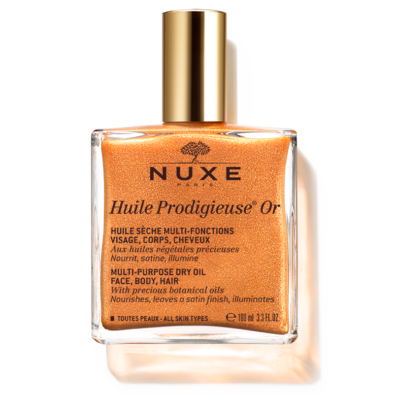 or100ml4 Nuxe Huile Prodigieuse Or Shimmering Multi Purpose Dry Oil Face Body Hair 100 ml - Image 1