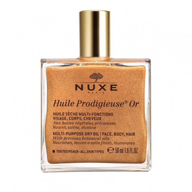 or50ml Nuxe Huile Prodigieuse Or, Ξηρό Ενυδατικό Λάδι με Χρυσαφένια Λάμψη, 50ml - Image 1