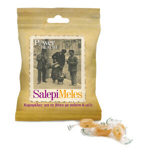 Power Health SALEPIMELES 60g,Καραμέλες για το βήχα με σαλέπι & μέλι