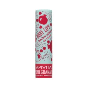 Apivita Ruby Lips Limited Edition 40 Years Lip Care Pomegranate Balm Χειλιών με Ρόδι, 4.4gr