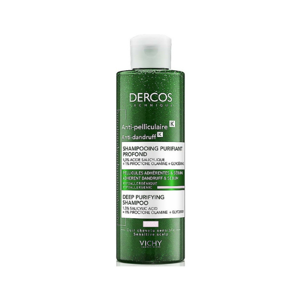 3337875736459 Vichy Dercos Anti Dandruff Κ Αντιπυτιριδικό Σαμπουάν για Ευαίσθητο Τριχωτό, 250ml - Image 1
