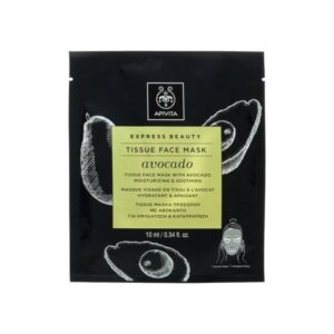 Apivita Express Beauty Tissue Face Mask Avocado Tissue Μάσκα Προσώπου με Αβοκάντο για Ενυδάτωση & Καταπράυνση, 10ml