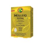 Moller's Total Plus Συμπλήρωμα Διατροφής με Ωμέγα 3, Βιταμίνες, Μέταλλα & 3 Καταξιωμένα Βότανα - Για Ολοκληρωμένη Τόνωση του Οργανισμού, 28+28caps