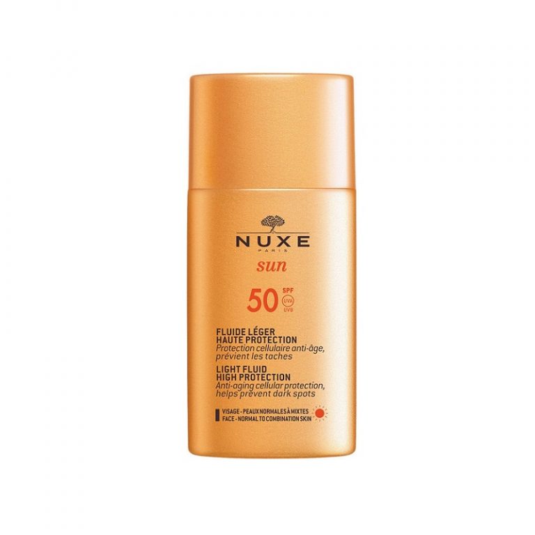 7016584-768x768 Nuxe Light Fluid SPF50 High Protection Αντηλιακή Αντιγηραντική Κρέμα Προσώπου Κατά των Κηλίδων για Κανονικές / Μικτές Επιδερμίδες, 50ml - Image 1
