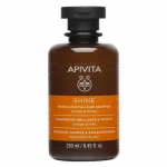 Apivita Shine & Revitalizing Shampoo Σαμπουάν Λάμψης & Αναζωογόνησης με Πορτοκάλι & Μέλι, για Όλους τους Τύπους Μαλλιών, 250ml