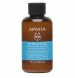 Apivita Moisturizing Shampoo Σαμπουάν Ενυδάτωσης με Υαλουρονικό Οξύ & Αλόη, για Όλους τους Τύπους Μαλλιών, 75ml