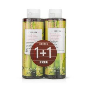 Korres Promo Cucumber Bamboo Showergel Αφρόλουτρο με Αγγούρι και Bamboo, 250ml (1+1 Δώρο)
