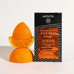 Apivita Shine & Revitalizing Hair Mask Express Beauty Μάσκα Λάμψης & Αναζωογόνησης με Πορτοκάλι για Όλους τους Τύπους Μαλλιών, 20ml - Image 2