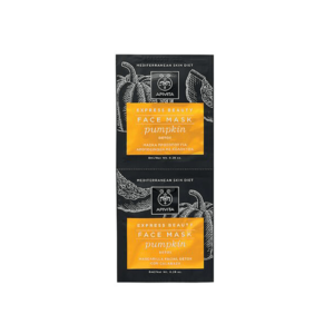 Apivita Express Beauty Face Mask Pumpkin Μάσκα Προσώπου για Αποτοξίνωση με Κολοκύθα, 2x8ml
