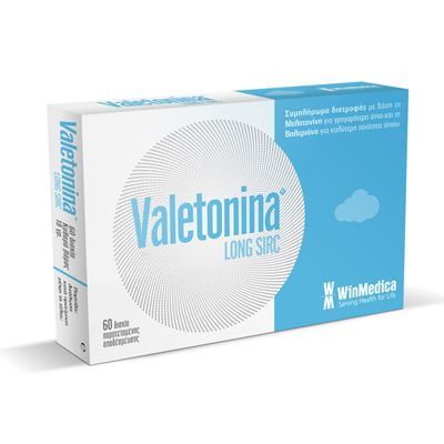 valetonina WinMedica Valetonina Long Sirc Συμπλήρωμα Διατροφής με Μελατονίνη & Βαλεριάνα για την Καταπολέμηση της Αϋπνίας, 60 disks - Image 1