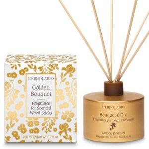 L’ ERBOLARIO Bouquet d’ Oro Fragrance For Scented Wood Sticks -Αρωματικό Χώρου με Ξύλινα Στικς 200ml