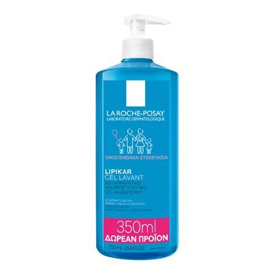 lrp-lipikar-gel-lavant-750ml La Roche Posay Lipikar Gel Lavant Promo Pack Τζελ Καθαρισμού με προστατευτική & καταπραϋντική δράση, 400ml & 350ml ΔΩΡΕΑΝ ΠΡΟΪΟΝ - Image 1