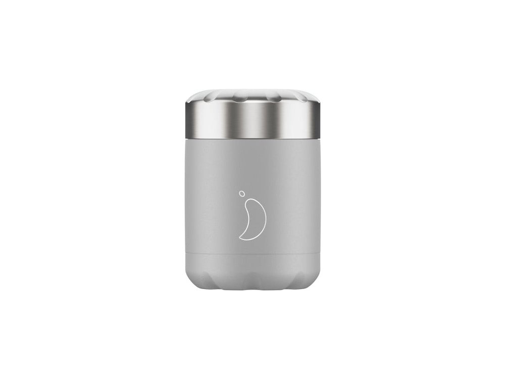 grey Chilly's Food Pot Light Grey, Ανοξείδωτος Θερμός Φαγητού, 300ml - Image 1