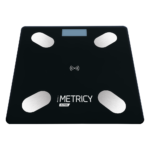 Έξυπνη Ζυγαριά Μπάνιου Λιπομετρητής Metricy Active (Μαύρη)