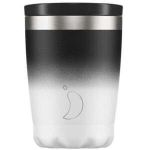 Chilly's Aνοξείδωτο Iσοθερμικό Ποτήρι- Coffee Cup, Κούπα- Θερμός, Gradient Monochrome - 340ml