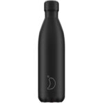 Chilly's Ανοξείδωτο Θερμός Monochrome All Black 750ml
