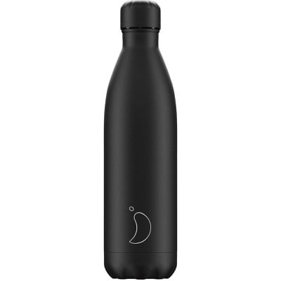 chill Chilly's Ανοξείδωτο Θερμός Monochrome All Black 750ml - Image 1