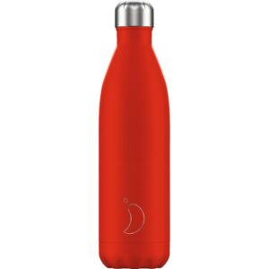 Chilly' s Bottle Neon Red Reusable Bottle Ανοξείδωτο Θέρμος 500ml