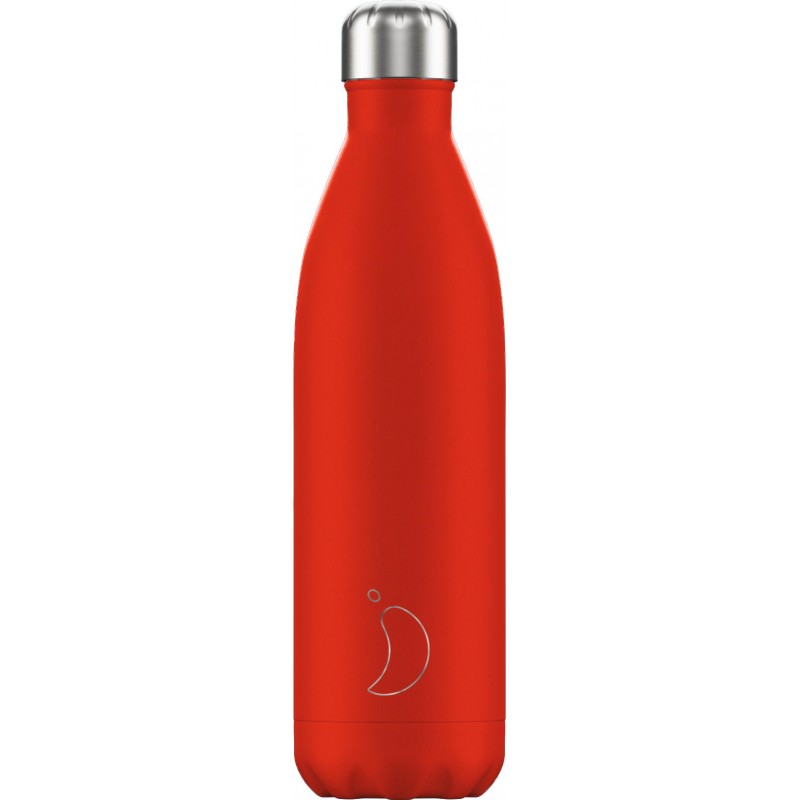 red Chilly' s Bottle Neon Red Reusable Bottle Ανοξείδωτο Θέρμος 500ml - Image 1