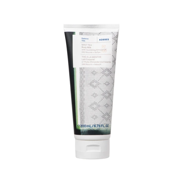 tea Korres Body Smoothing Milk Mint Tea Γαλάκτωμα Σώματος Πράσινο Τσάι, 200ml - Image 1