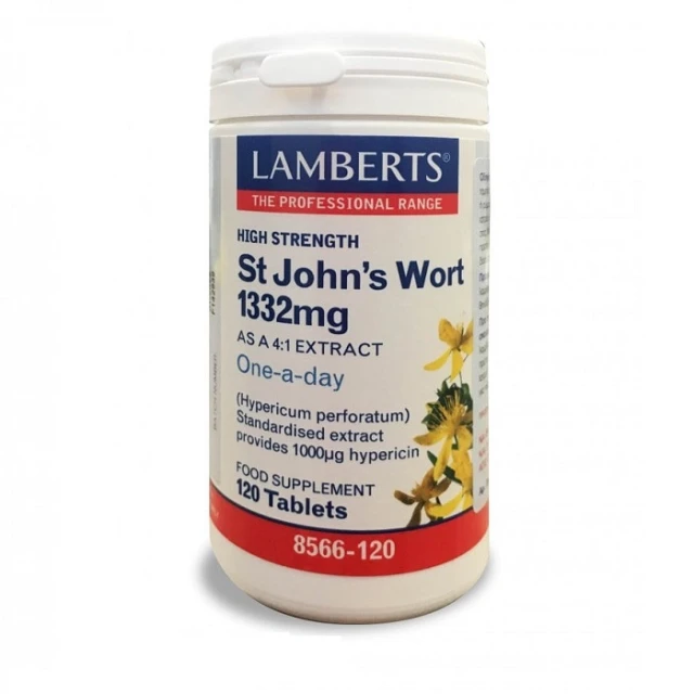 22 Lamberts St John’s Wort 1332mg, 120tabs - Image 1