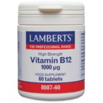 Lamberts Vitamin B12 1000μg (Cobalamin) Συμπλήρωμα Βιταμίνης B12, 60 tabs