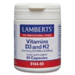 Lamberts Vitamin D3 1000iu & K2 90µg Φόρμουλα με Βιταμίνες D3 & Κ2, 60caps