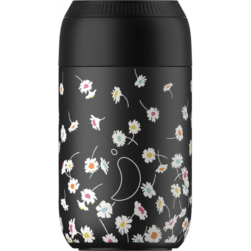 2232 Chilly's Series2 Ανοξείδωτο Ισοθερμικό Ποτήρι Καφέ Liberty Brighton Jive Abyss Black 340ml - Image 1