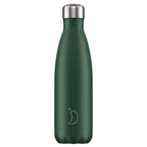 Chilly's Bottle Green Matte Edition Reusable Bottle Ανοξείδωτο Θερμός 500ml