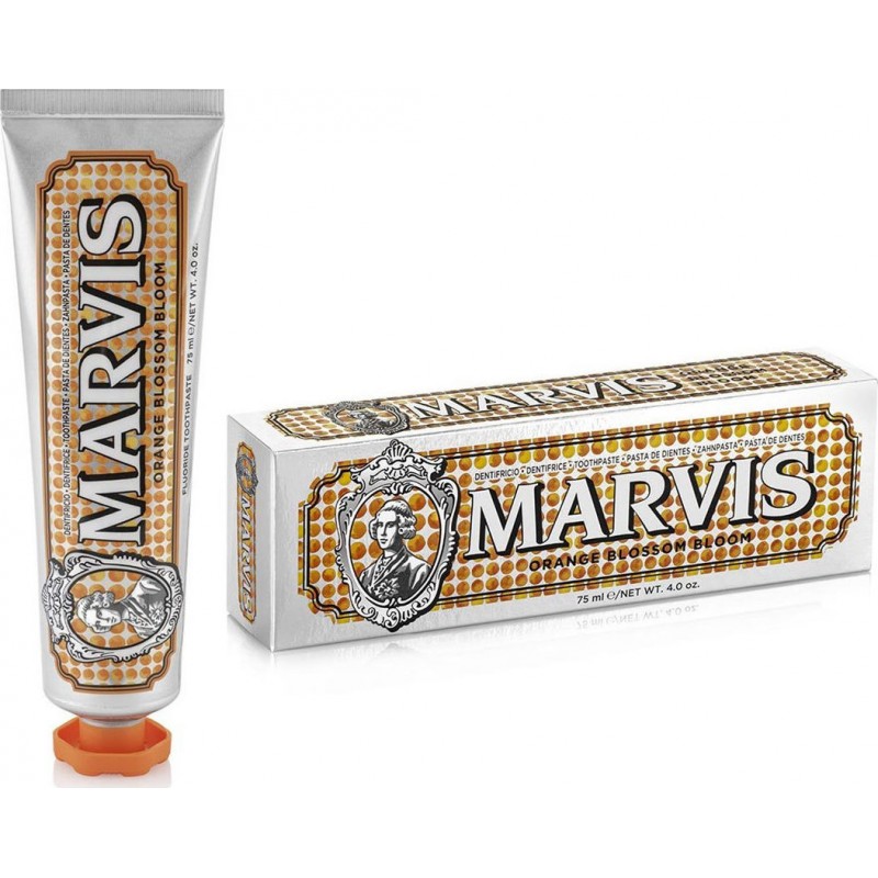 orang Marvis Orange Blossom Bloom Toothpaste Οδοντόκρεμα με Γεύση Πορτοκάλι & Μέντα, 75ml - Image 1