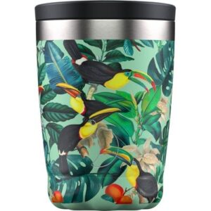 Chilly's Aνοξείδωτο Iσοθερμικό Ποτήρι-Coffee Cup Tropical Toucan 340ml – Chilly's Bottles