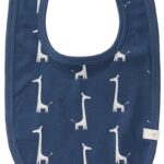 Fresk: Σαλιάρα από 100% βιολογικό βαμβάκι - Giraf indigo blue