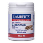 Lamberts Cinnamon 2500MG Ιδανικό για Όσους Έχουν Προβλήματα με τον Διαβήτη, 60tabs