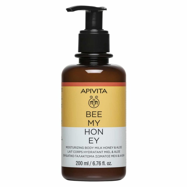 3636 Apivita Bee My Honey Moisturizing Body Milk Ενυδακτικό Γαλάκτωμα Σώματος με Μέλι & Αλόη, 200ml - Image 1