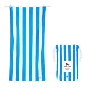 Dock & Bay: Πετσέτα θαλάσσης Quickdry Cabana - Bondi Blue Microfiber (Μικροϊνες)-Large - 160x80cm