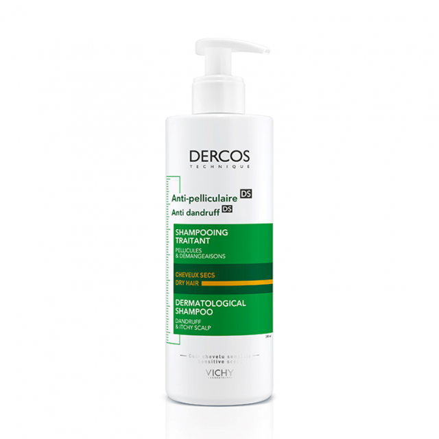 ππ Vichy Dercos Anti-Dandruff Αντιπυτιριδικό Σαμπουάν για Ξηρά Μαλλιά, 390ml - Image 1