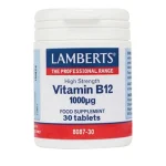 Lamberts Vitamin B12 1000μg (Cobalamin) Συμπλήρωμα Βιταμίνης B12, 30 tabs