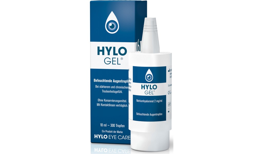 66 Ursapharm Hylo Gel Λιπαντικές Οφθαλμικές Σταγόνες με υαλουρονικό οξύ κατά της ξηροφθαλμίας, 10ml (300 σταγόνες) - Image 1