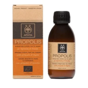 Apivita Propolis Βιολογικό Σιρόπι για το Λαιμό με Πρόπολη & Θυμάρι, 150ml