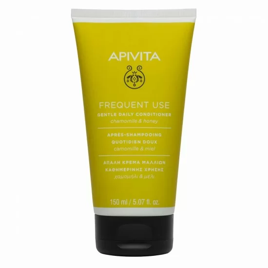 55 Apivita Gentle Daily Conditioner Απαλή Κρέμα Καθημερινής Χρήσης με Χαμομήλι & Μέλι, για Όλους τους Τύπους Μαλλιών, 150ml - Image 1