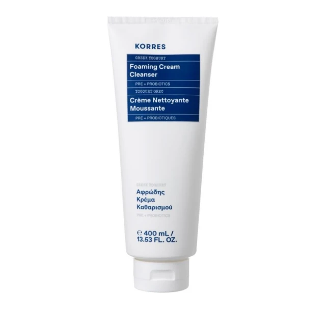 400 Korres Yogurt Cleansing Foam Cream Αφρώδης Κρέμα Καθαρισμού Προσώπου Γιαούρτι, 400ml - Image 1