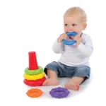 PlayGro Sort And Stack Tower Πύργος με Κρίκους 12m+, 1σετ - Image 3