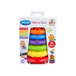 PlayGro Sort And Stack Tower Πύργος με Κρίκους 12m+, 1σετ